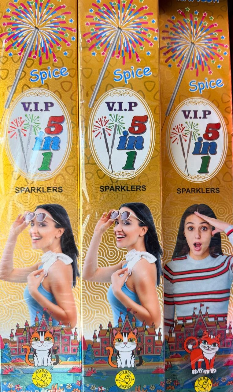 15cm 5in1(MIXING) SPARKLERS